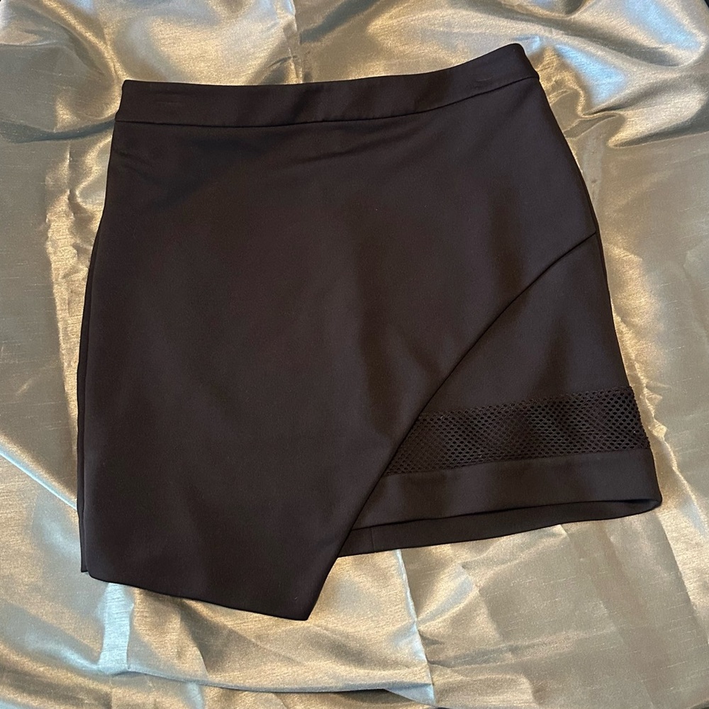 Express Black Asymmetrical Skirt